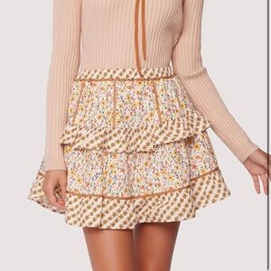 Lost + Wander Floral Skirt